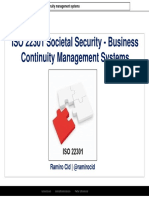 ISO 22301 Societal Security - Business Continuity Management Systems