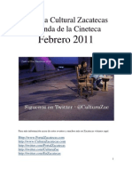 Agenda Cultural Zacatecas - Febrero 2011