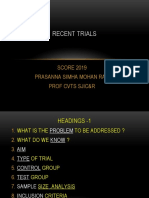 Recent Trials Score 2019