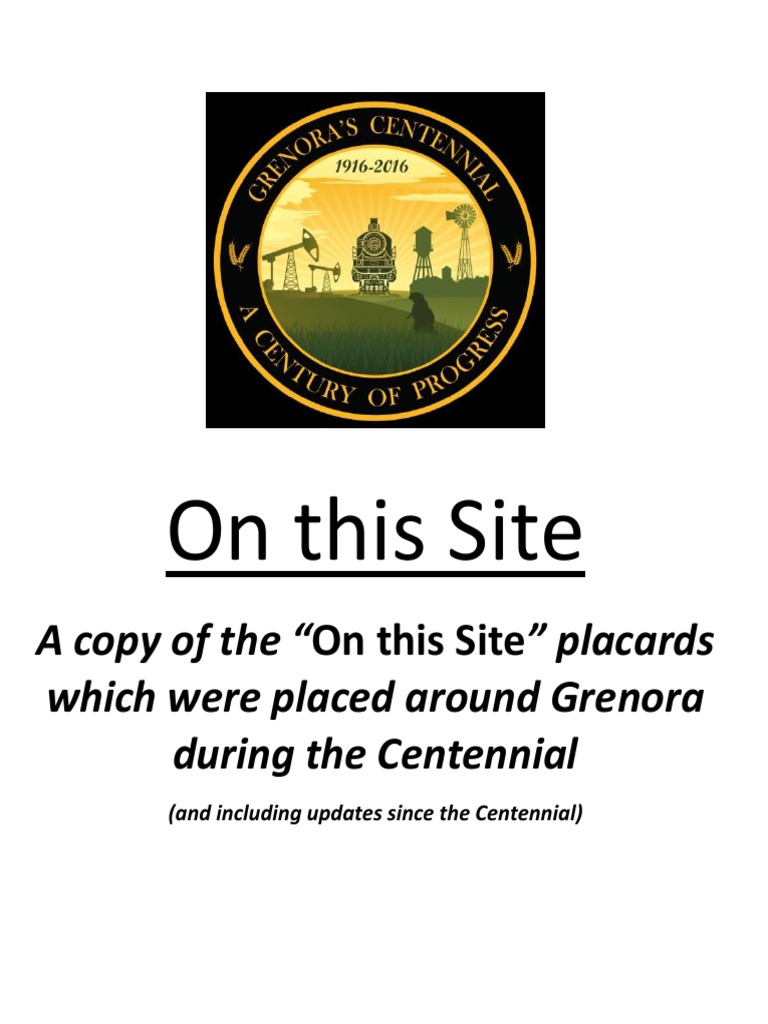 Grenora 100th History of Businesses site 5 13 2017 PDF Schools