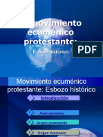 Presentación Movimiento ecuménico protestante