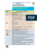 Plan de Actividades Del Primer Quimestre Inicial