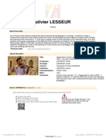 Olivier LESSEUR: About The Artist