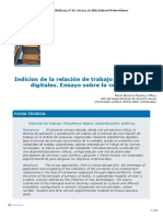 Artículo Indicios de La Relación Del Trabajo y Empresas Digitales. Ensayo Sobre La Ceguera PDF