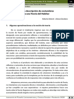 De La Descripción de Las Costumbres A Una Teoría Del Habitar PDF