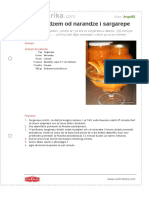 Dijetalni Dzem Od Narandze I Sargarepe PDF