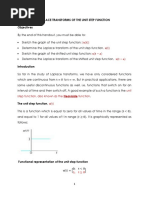 Laplace Transform of The Unit Step Function