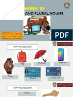 Week 05: Singular and Plural Nouns