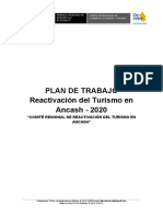 Plan Reactivacion Turismo 2020 - Ancash