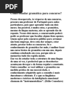 Como estudar gramática para concurso