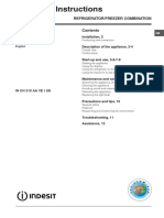 Operating Instructions: Refrigerator/Freezer Combination