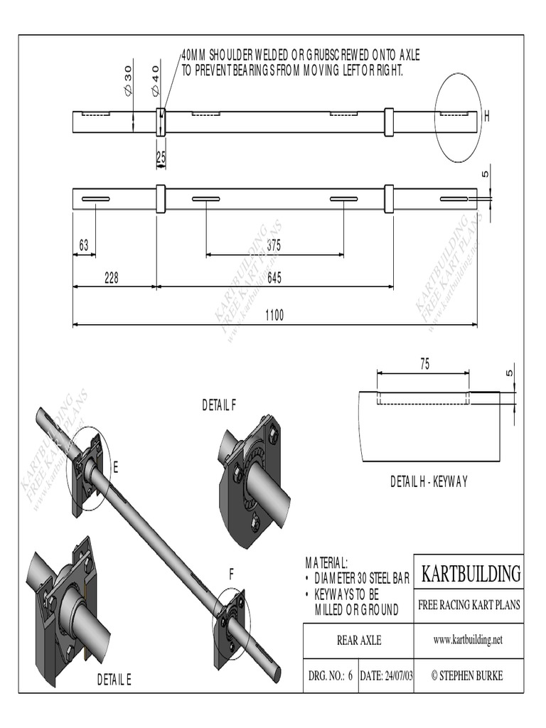 Main Kart Complete 06 Rear Axle Complete PDF | PDF | Mechanical ...