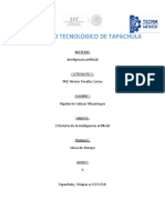 Instituto Tecnologico de Tapachula: Materia: Inteligencia Artificial