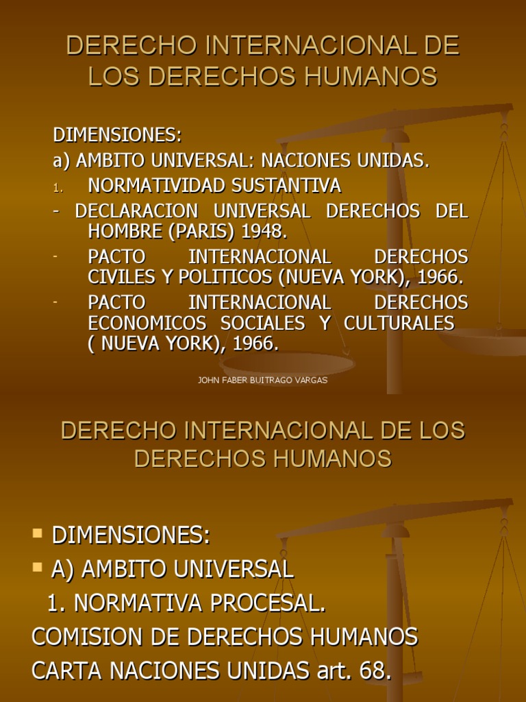Derecho Internacional de los Derechos Humanos | PDF | Gobierno y ...