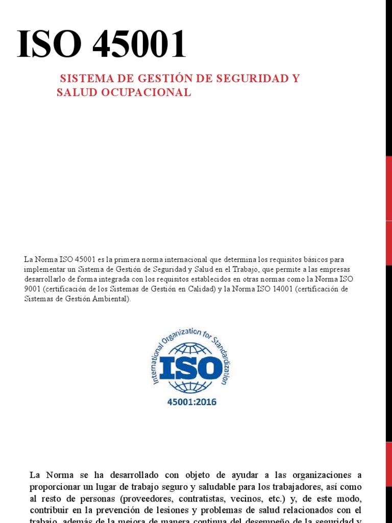 Implementación de ISO 45001 en Empresas | PDF | Seguridad y salud ...