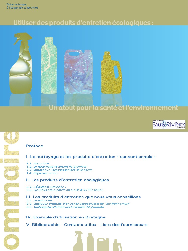 09 Guide Produits Entretien Pdf Tensioactif Savon
