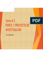 DIAPOSITIVAS - Tema 2 Perfil Del Proyecto PDF