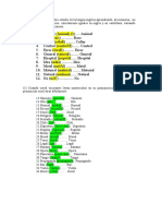 Primera Leccion Vocabulario