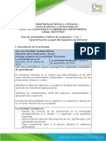 Guía de actividades y rúbrica de evaluación - Unidad 1 - Fase 1 Caracterización y papel del ingeniero agroforestal