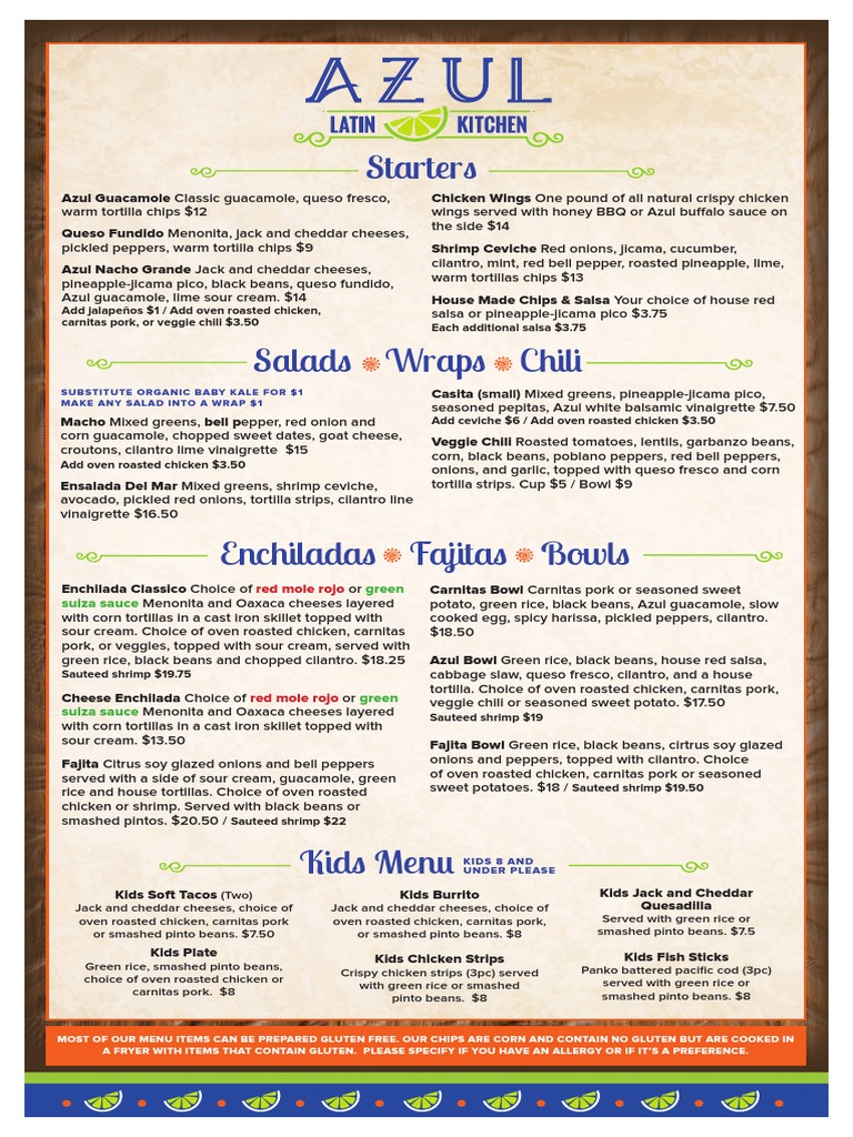Mexican Restaurant Menu Highlights | PDF | Burrito | Taco