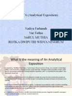 Analytical Exposition Text Team 6