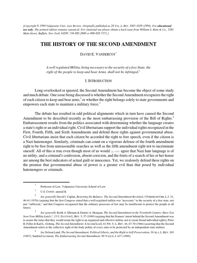 2nd Amendment 02 Pdf Pdf Second Amendment To The United States