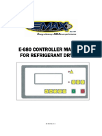 E-680 Controller Manual For Refrigerant Dryers