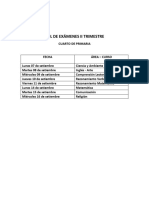Rol de Exámenes Ii Trimestre PDF