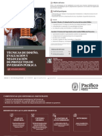 Técnicas de Diseño, Evaluación y Negociación de Proyectos de Inversión Pública9