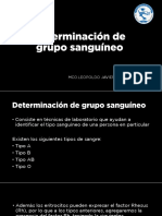 Determinación de Grupo Sanguíneo