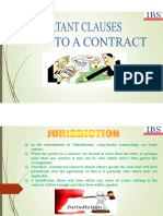 Commercial Agreement Clauses PDF