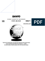 Sanyo VHR-M290E User Manual