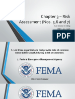 Chapter 3 - Risk Assessment (Nos. 5,6 and 7) : Carl Jerome S. Ching CBET - 01 - 501E