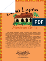 Casa Lupita: 448 S. Washington St. New Bremen, Ohio 45869 Fax (419) 629-3216 (419) 629-3120