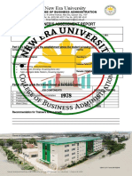 New Era University College of Business Administration OJT Assessment Report