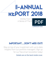 Semi-Annual Report 2018: Motley Fool 100 Index ETF A Series of The RBB Fund Inc