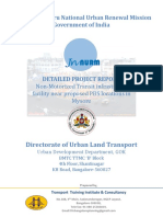 JNNURM-Funded Non-Motorized Transit Plan for Mysore