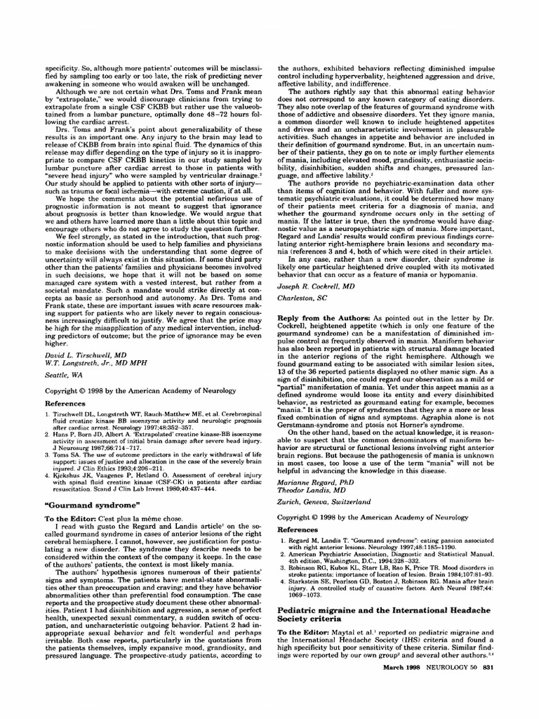 Joseph Cockrell, MD Charleston, SC: To The Editor: C'Est Plus La Mgme ...