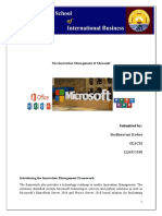 The Innovation Management of Microsoft: Submitted by
