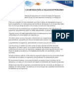 La importancia de los métodos para resolver problemas de ingeniería