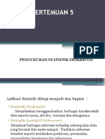 Pertemuan 5: Pengukuran Statistik Deskriptif