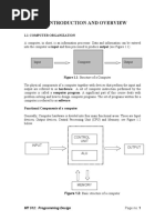 Introduction and Overview: 1.1 Computer Organization