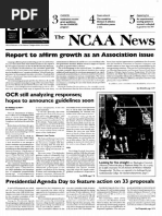 The Ncaa News: To Affirm Growth As An Association Issue