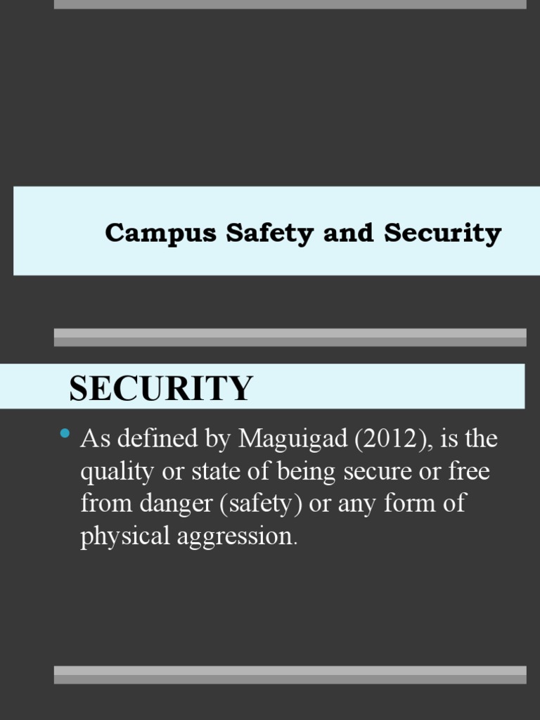 Campus Safety and Security Measures | PDF | Earthquakes | National Security