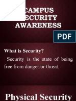 Campus Security Awareness