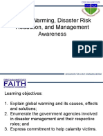 Global Warming, Disaster Risk Reduction, and Management Awareness