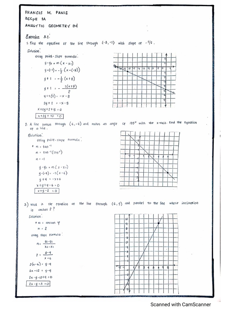 Analytic Geometry Module 3 Answers | PDF