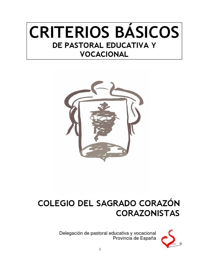 Pastoral Educativa y Vocacional en Corazonistas | PDF | Iglesia ...