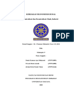 KEBIJAKAN EKONOMI REGIONAL Rancangan Paper