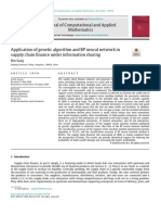 Application of Genetic Algorithm and BP Neural Network in Supply Chain Finance Under Information Sharing